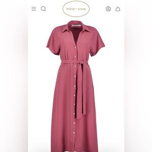 NWT Bishop + Young Aston Shirt Dress Size Small